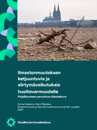 PDF:n kansikuva Ilmastonmuutoksen ketjuuntuvia ja siirtymävaikutuksia huoltovarmuudelle