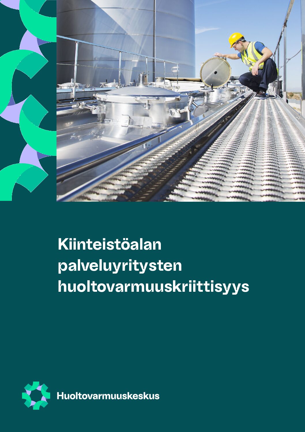 PDF:n kansikuva Kiinteistöalan palveluyritysten huoltovarmuuskriittisyys