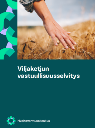 PDF:n kansikuva Viljaketjun vastuullisuusselvitys