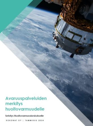 PDF:n kansikuva Avaruuspalveluiden merkitys huoltovarmuudelle